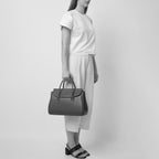 Coco Satchel Large Pebble Clay