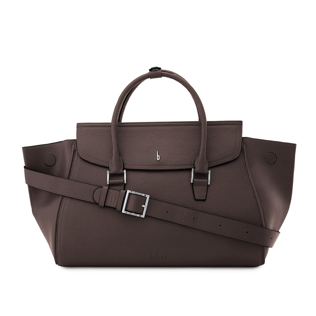 Coco Satchel Large Pebble Cacao