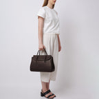 Coco Satchel Large Pebble Cacao