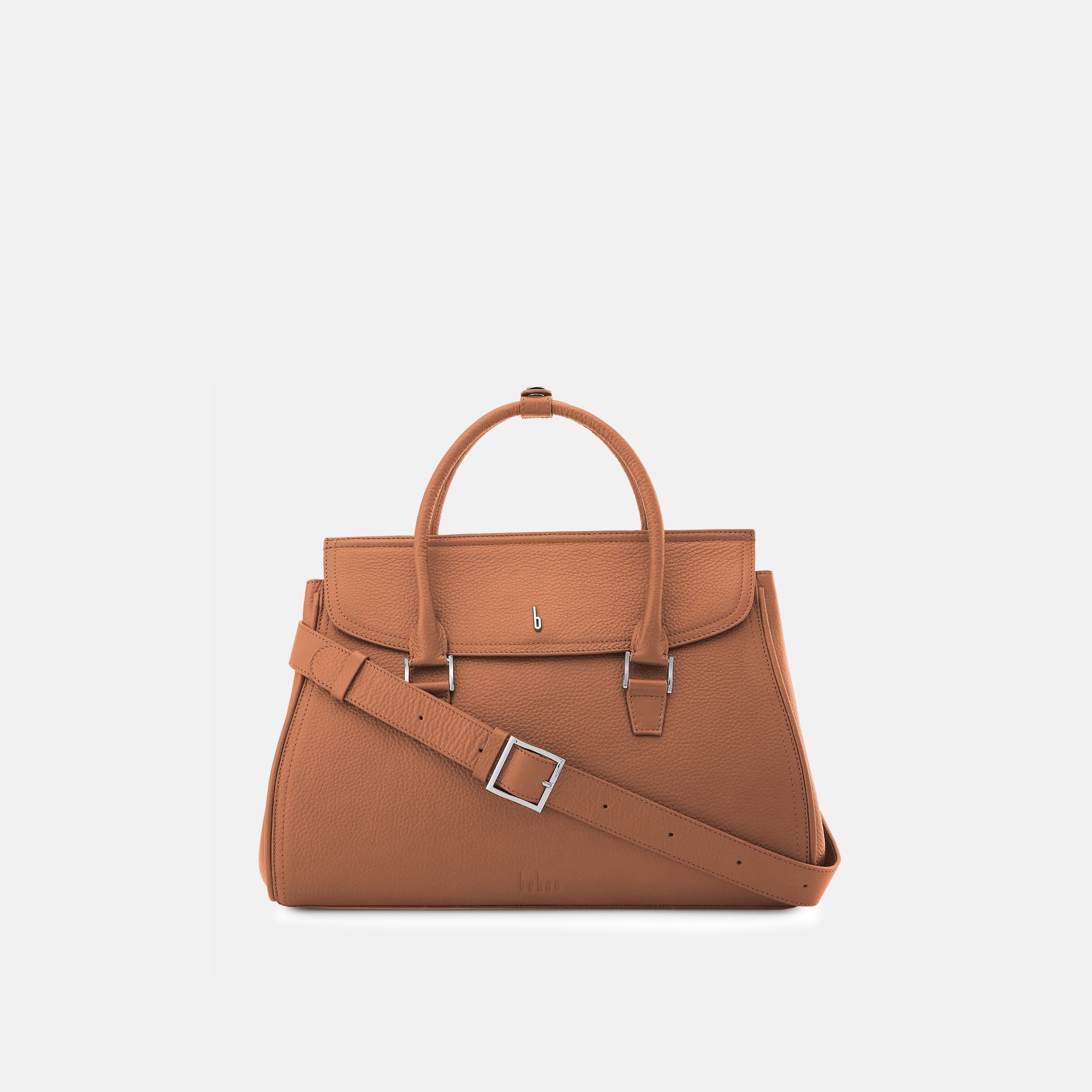 Coco Satchel Large Pebble Clay