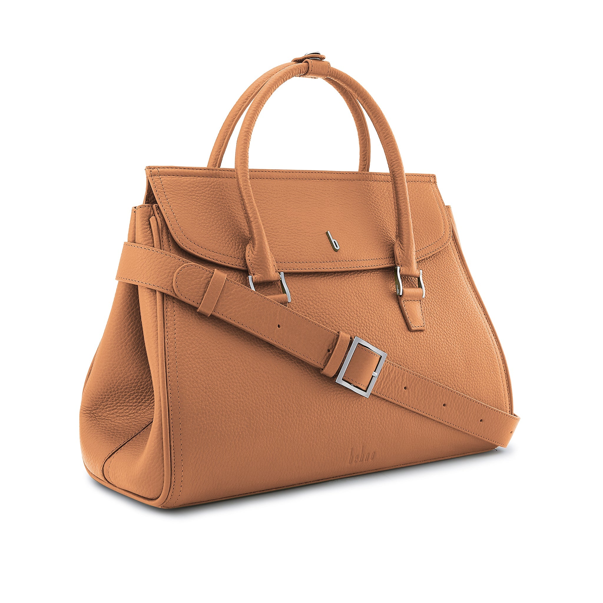 Coco Satchel Large Pebble Clay