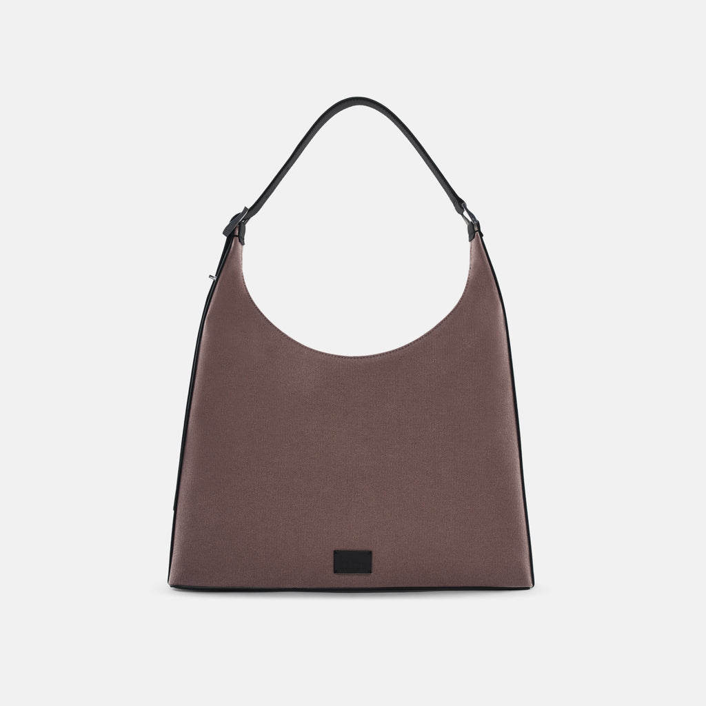 Danny Flatiron Bag Large Canvas Cacao/Black