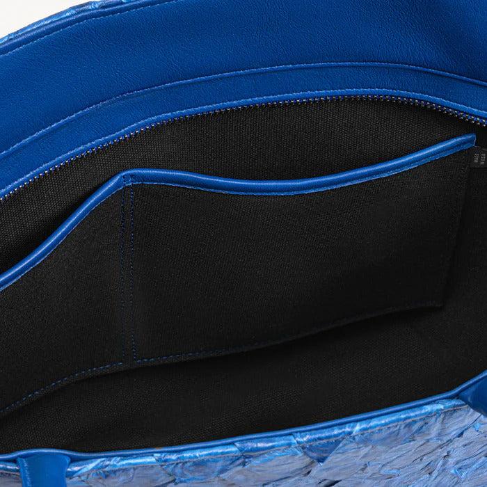 Delray in Cobalt Pirarucu By Vivo Bags