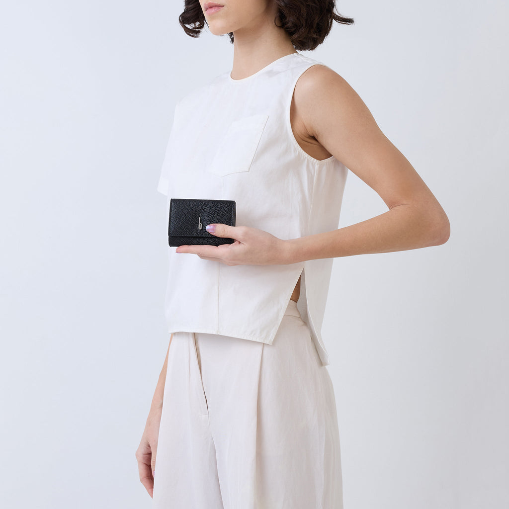 GINNI WALLET PEBBLE BLACK