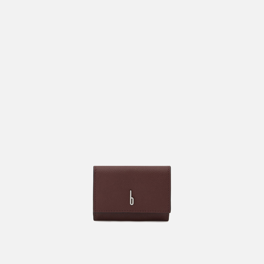GINNI WALLET PEBBLE BORDEAUX
