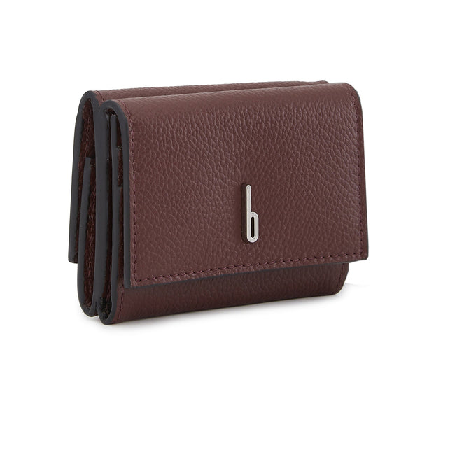 GINNI WALLET PEBBLE BORDEAUX Main Image