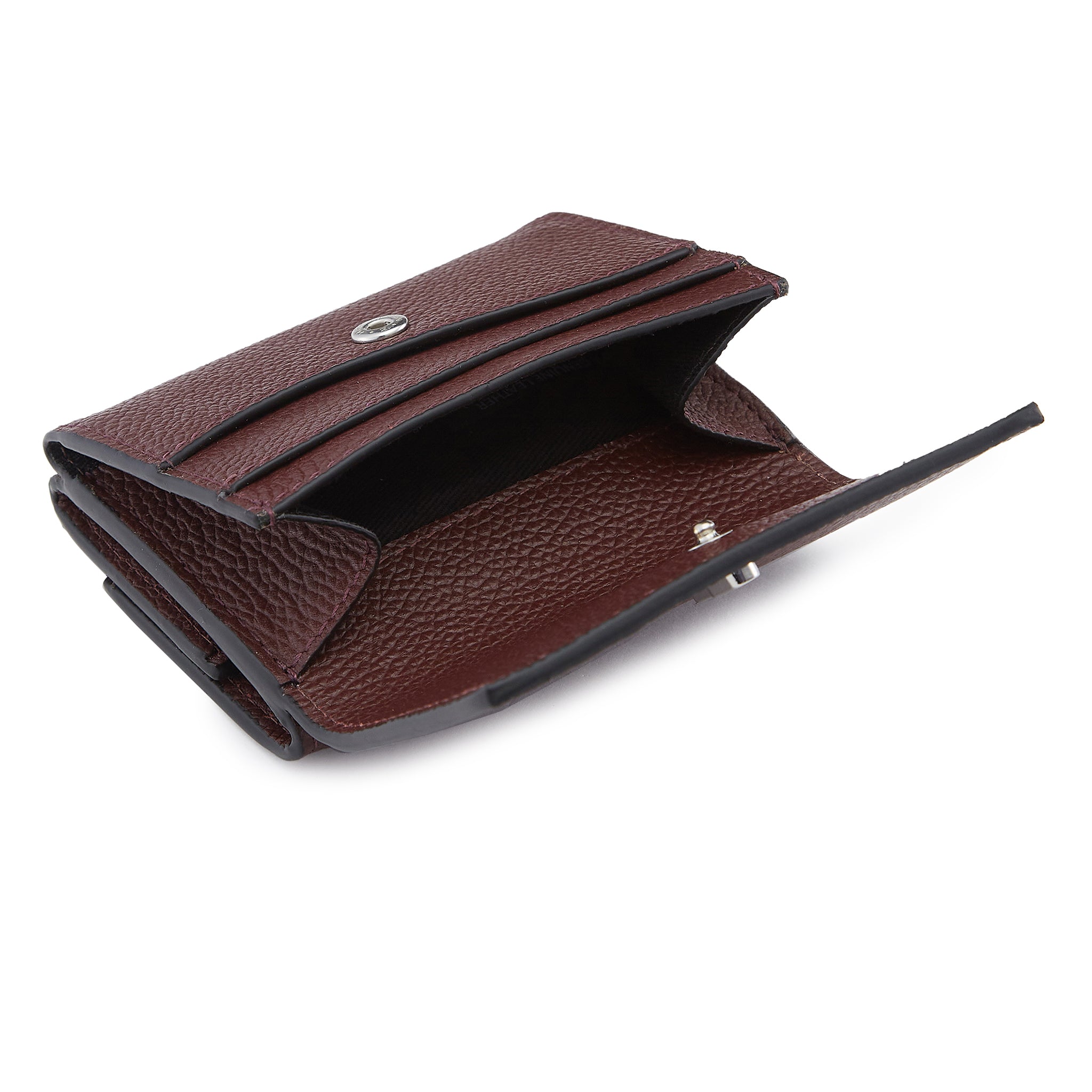 GINNI WALLET PEBBLE BORDEAUX