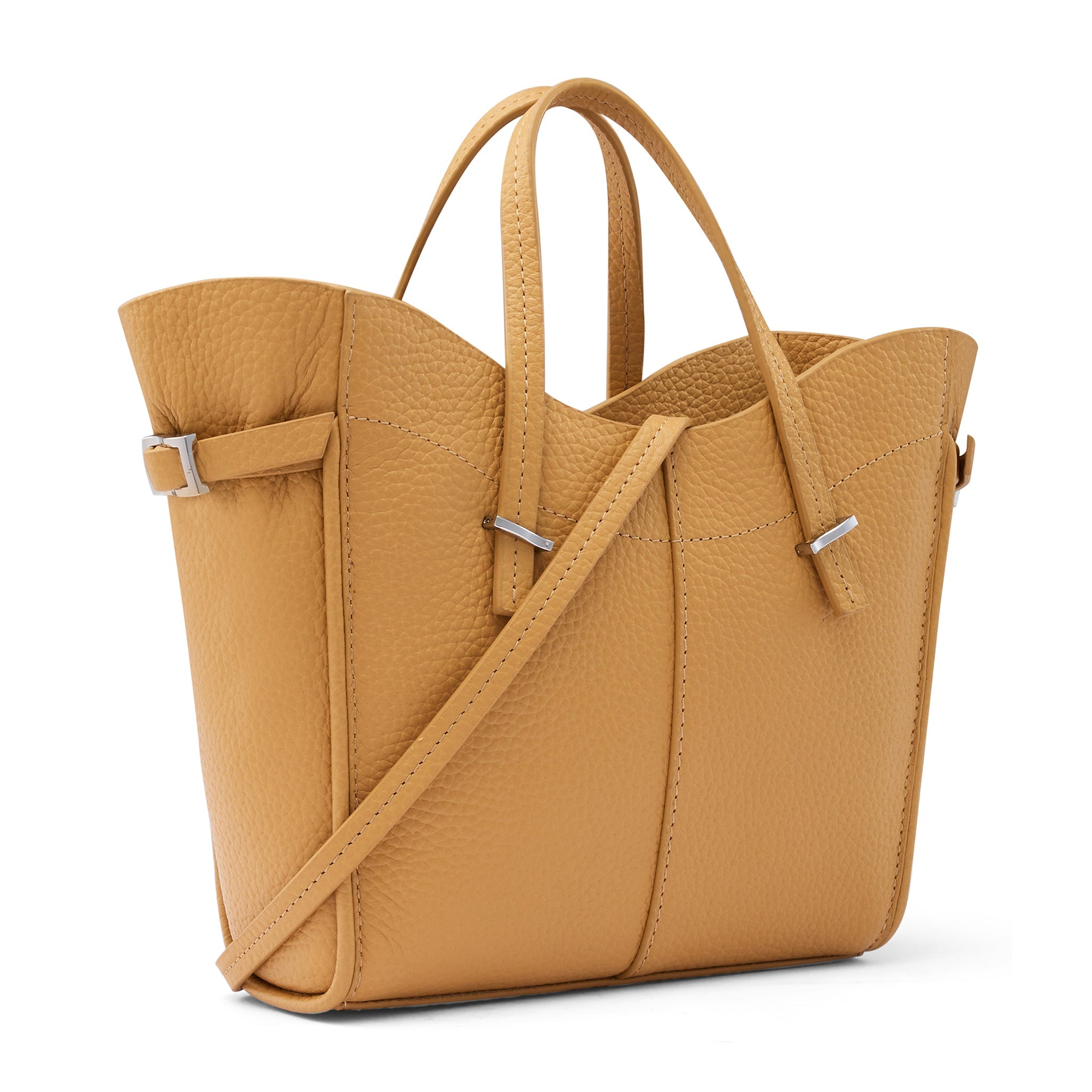 GRETA MINI CROSSBODY PEBBLE BISQUE