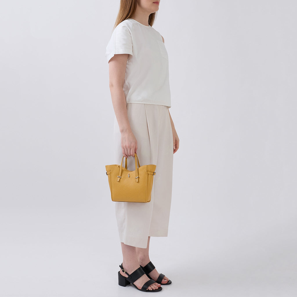 GRETA MINI CROSSBODY PEBBLE BISQUE