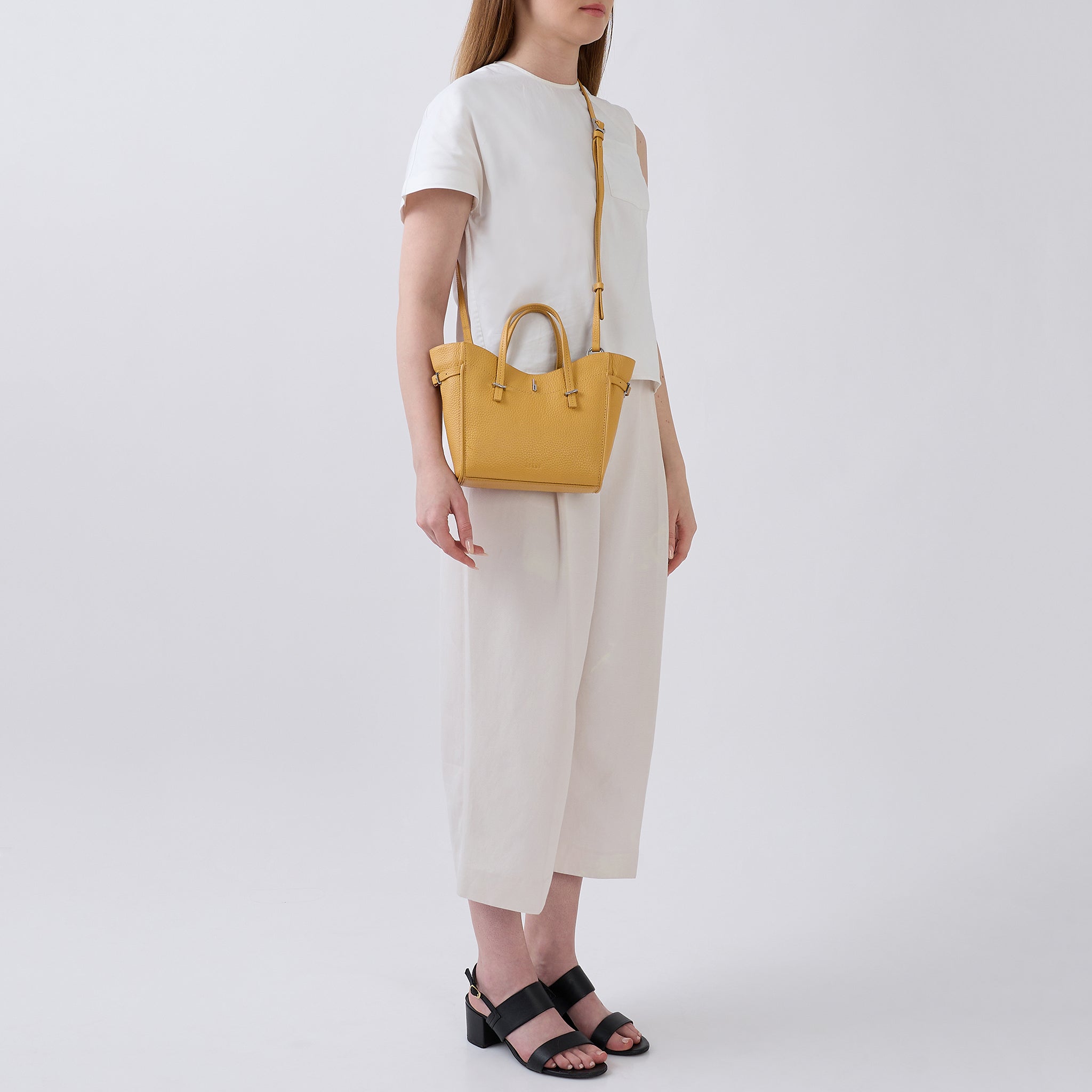 GRETA MINI CROSSBODY PEBBLE BISQUE