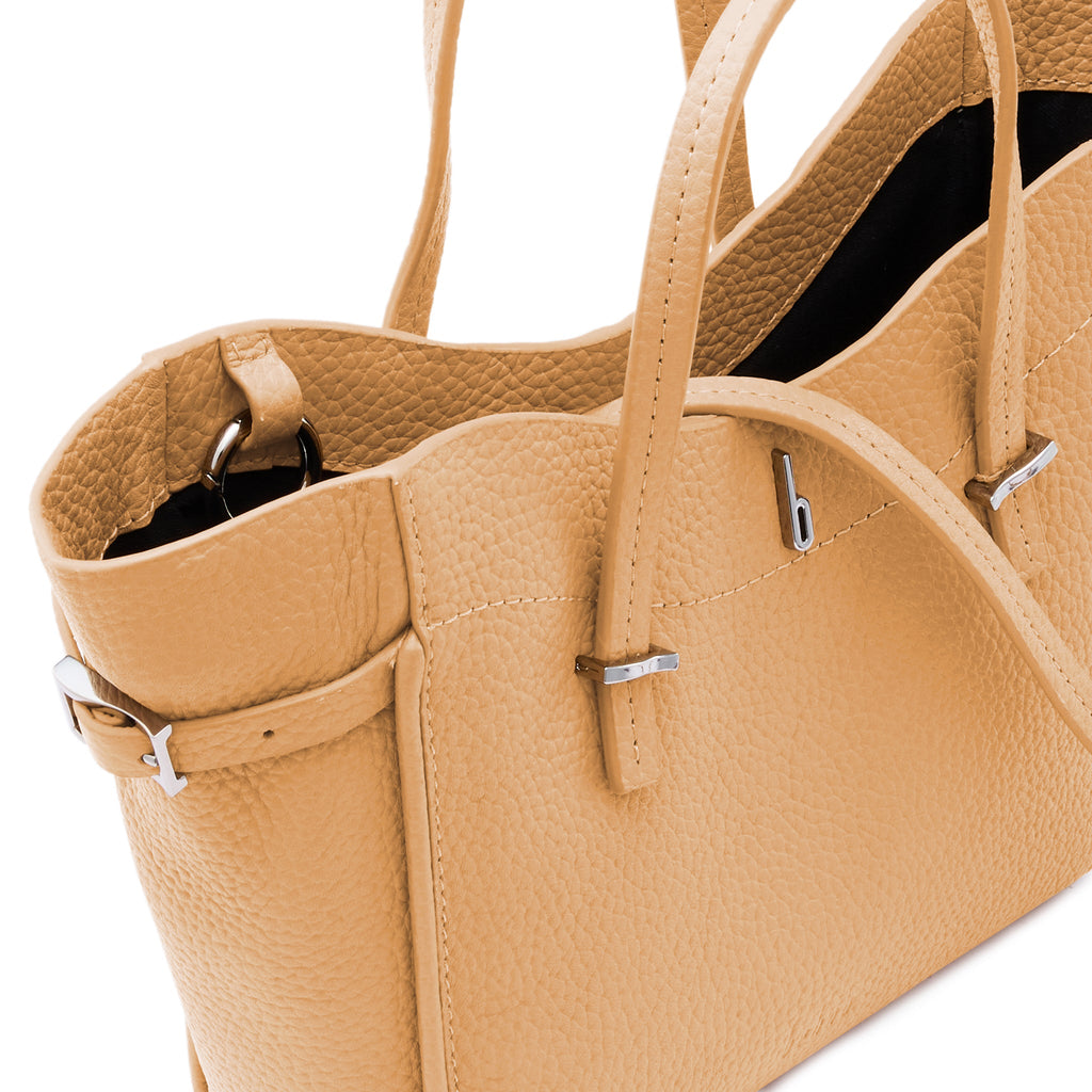 GRETA MINI CROSSBODY PEBBLE PEACH