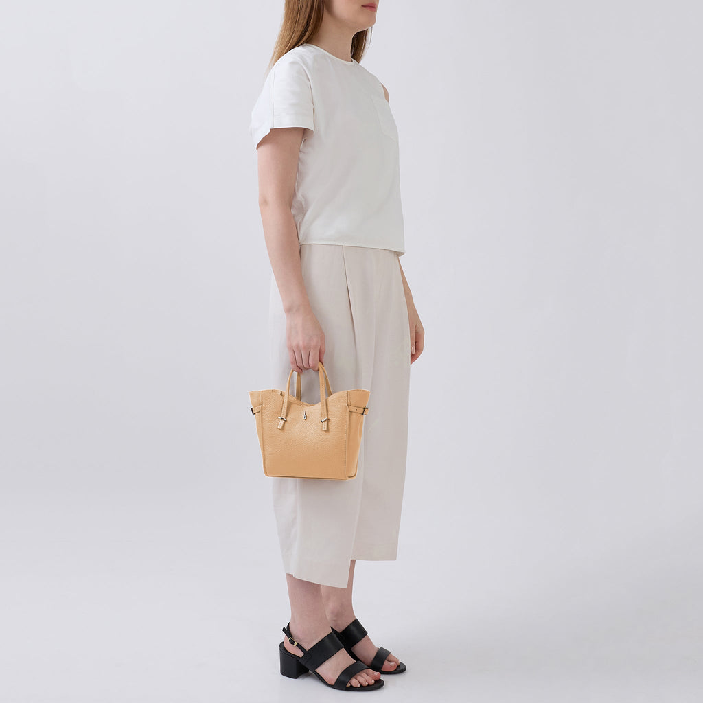 GRETA MINI CROSSBODY PEBBLE PEACH