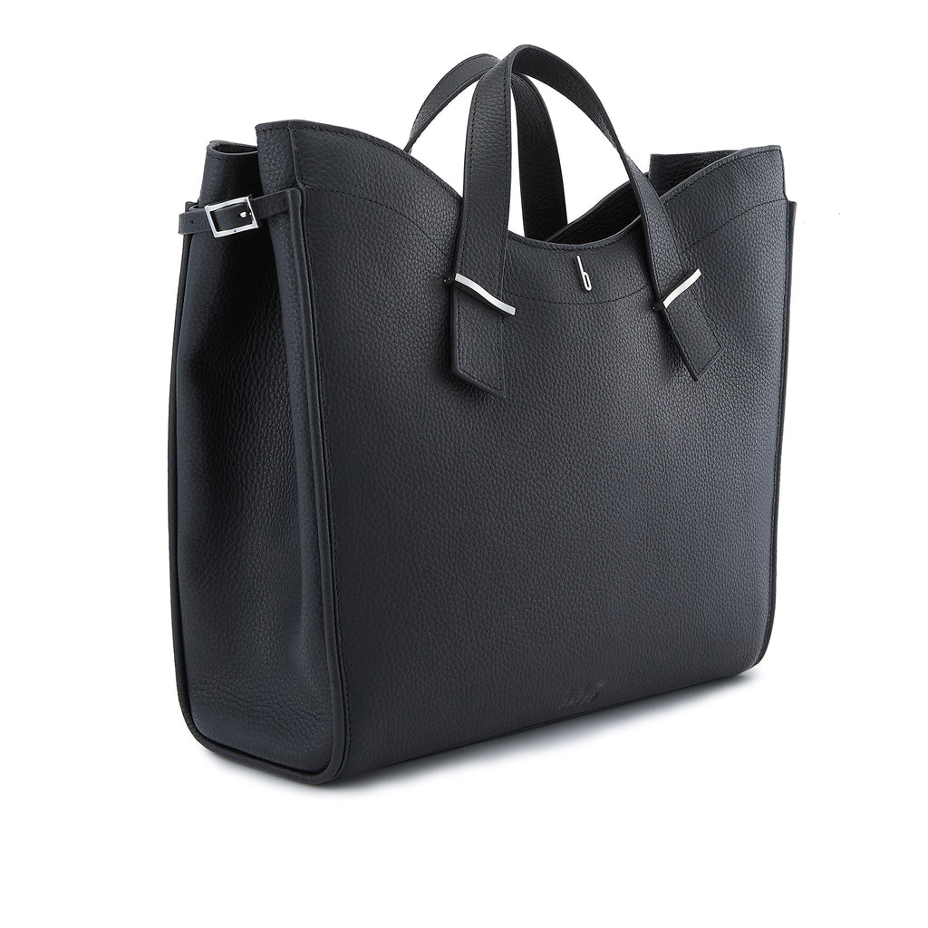 GRETA TOTE PEBBLE BLACK