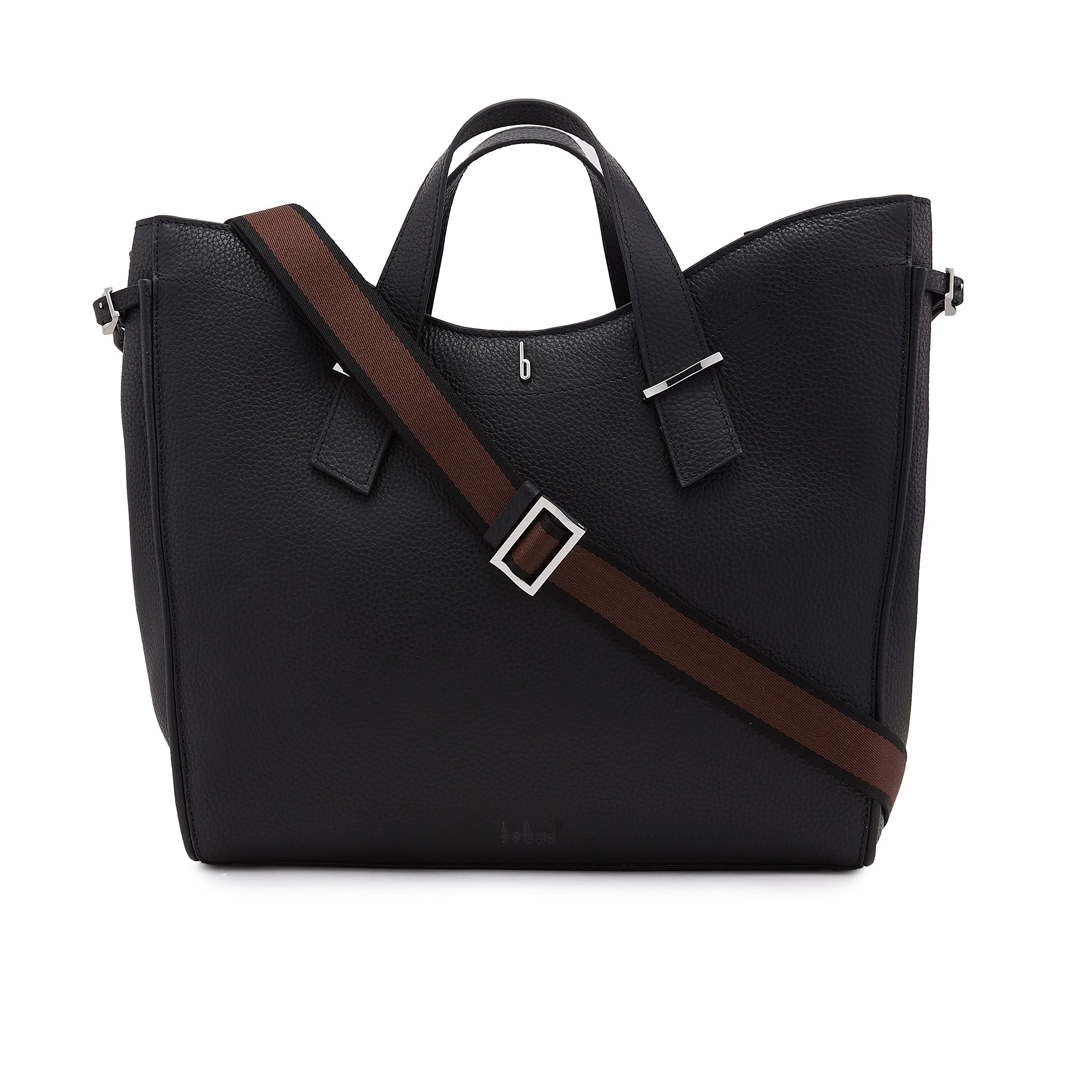 GRETA TOTE PEBBLE BLACK