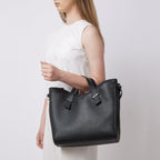 GRETA TOTE PEBBLE BLACK