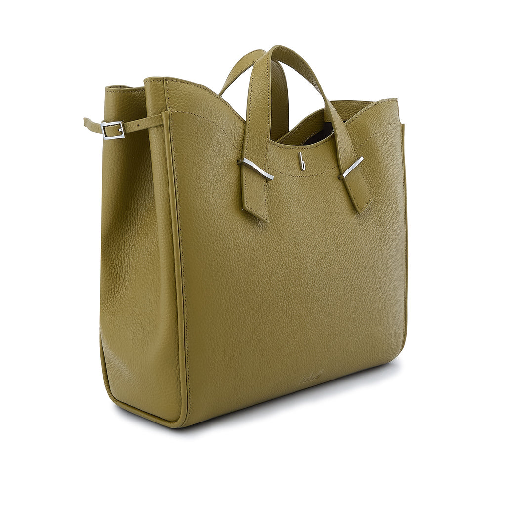 GRETA TOTE PEBBLE OLIVE