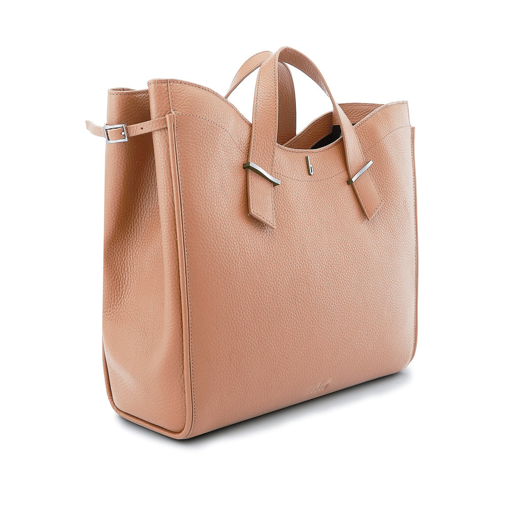 GRETA TOTE PEBBLE CLAY