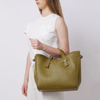 GRETA TOTE PEBBLE OLIVE