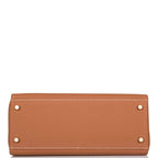 Hermes Gold Togo Retourne Kelly 28cm Gold Hardware