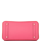 Hermes Birkin 30cm Bi-Color Rose Azalee and Feu Epsom Permabrass Hardware