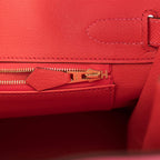 Hermes Birkin 30cm Bi-Color Rose Azalee and Feu Epsom Permabrass Hardware