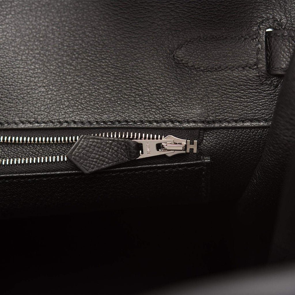 Hermes Birkin 35 Black Epsom Palladium Hardware