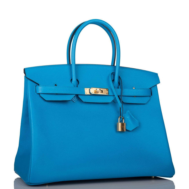 Hermes Bleu Frida Epsom Birkin 35cm Gold Hardware Main Image