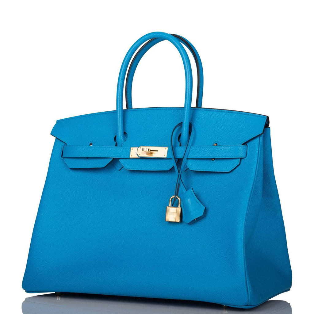 Hermes Bleu Frida Epsom Birkin 35cm Gold Hardware