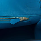 Hermes Bleu Frida Epsom Birkin 35cm Gold Hardware