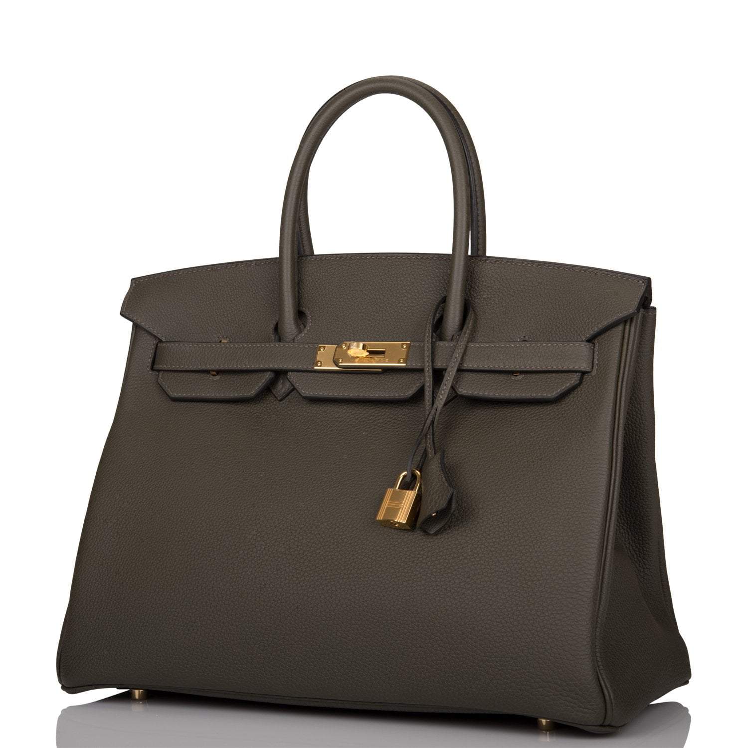 Hermes Vert de Gris Togo Birkin 35cm Gold Hardware