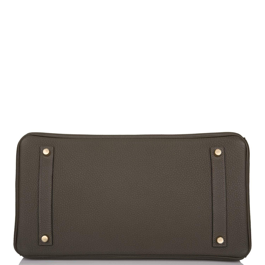 Hermes Vert de Gris Togo Birkin 35cm Gold Hardware