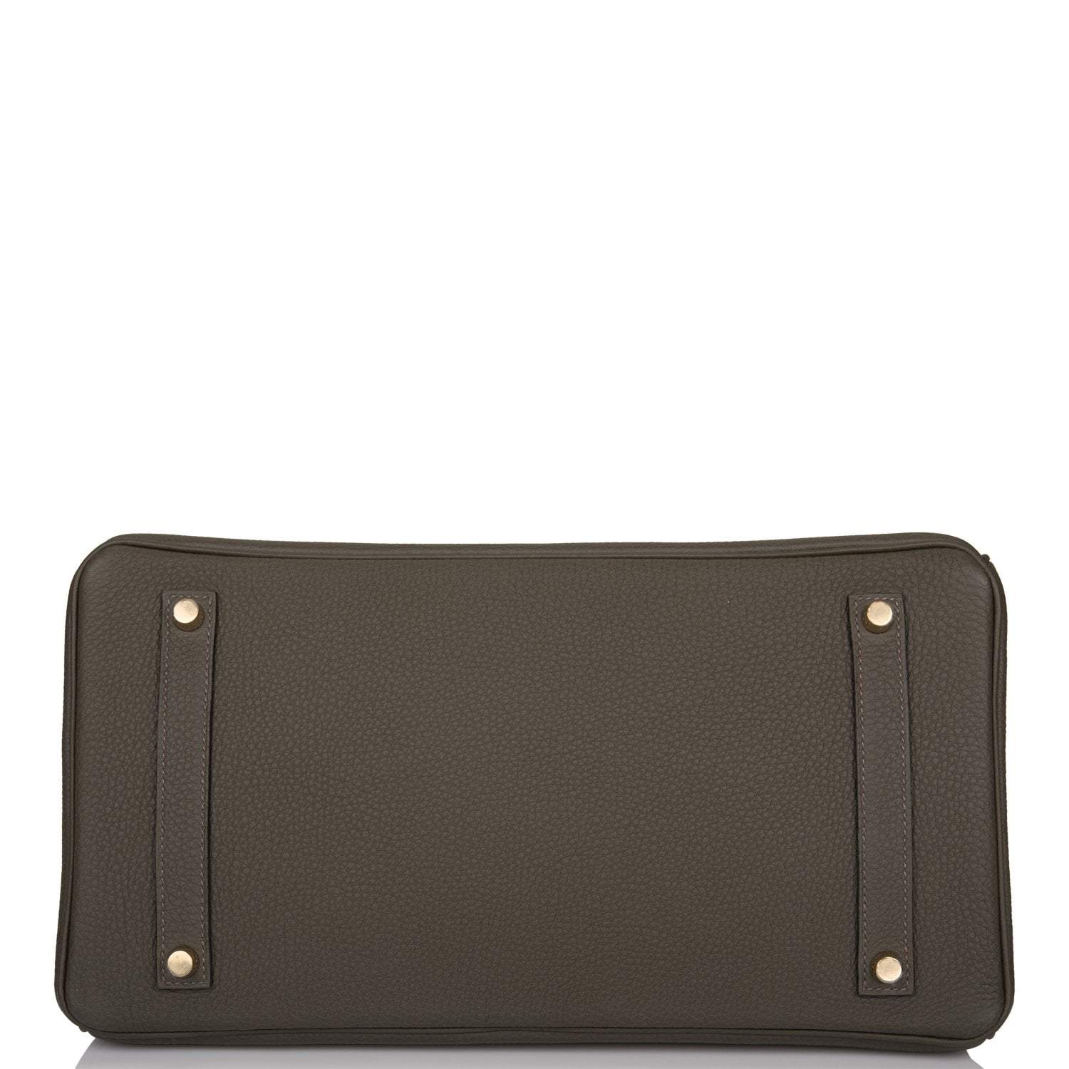 Hermes Vert de Gris Togo Birkin 35cm Gold Hardware