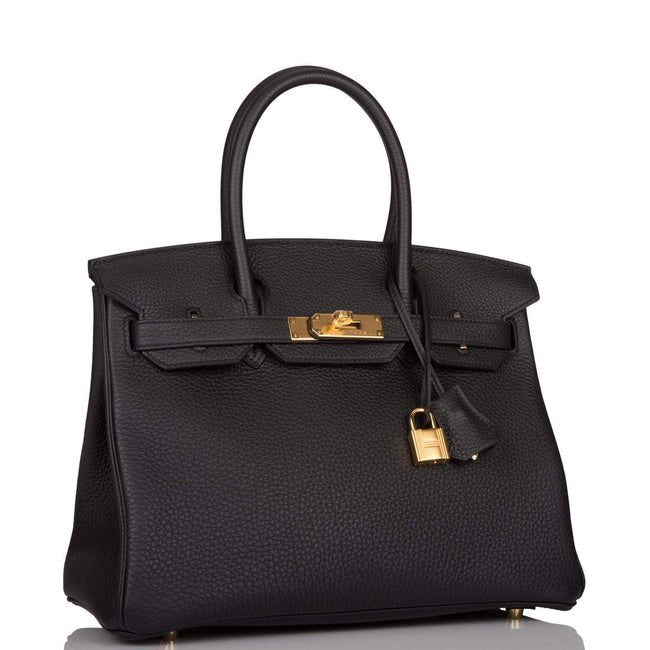 Hermes Birkin 30 Black Togo Gold Hardware Main Image