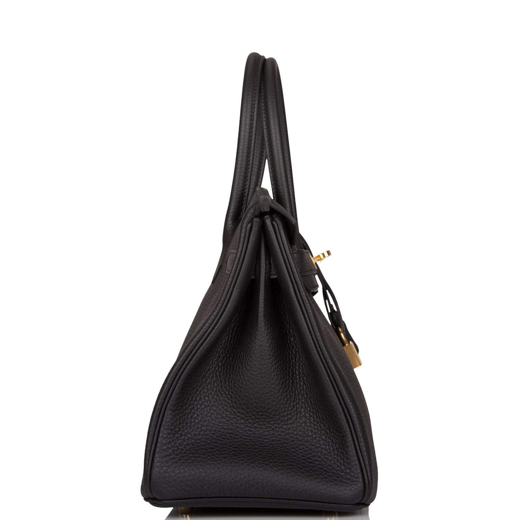 Hermes Birkin 30 Black Togo Gold Hardware