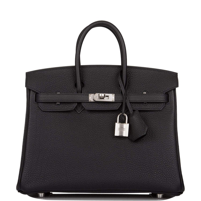 Hermes Black Togo Birkin 25cm Palladium Hardware Hover Image