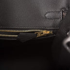 Hermes Black Matte Alligator Birkin 25cm Gold Hardware