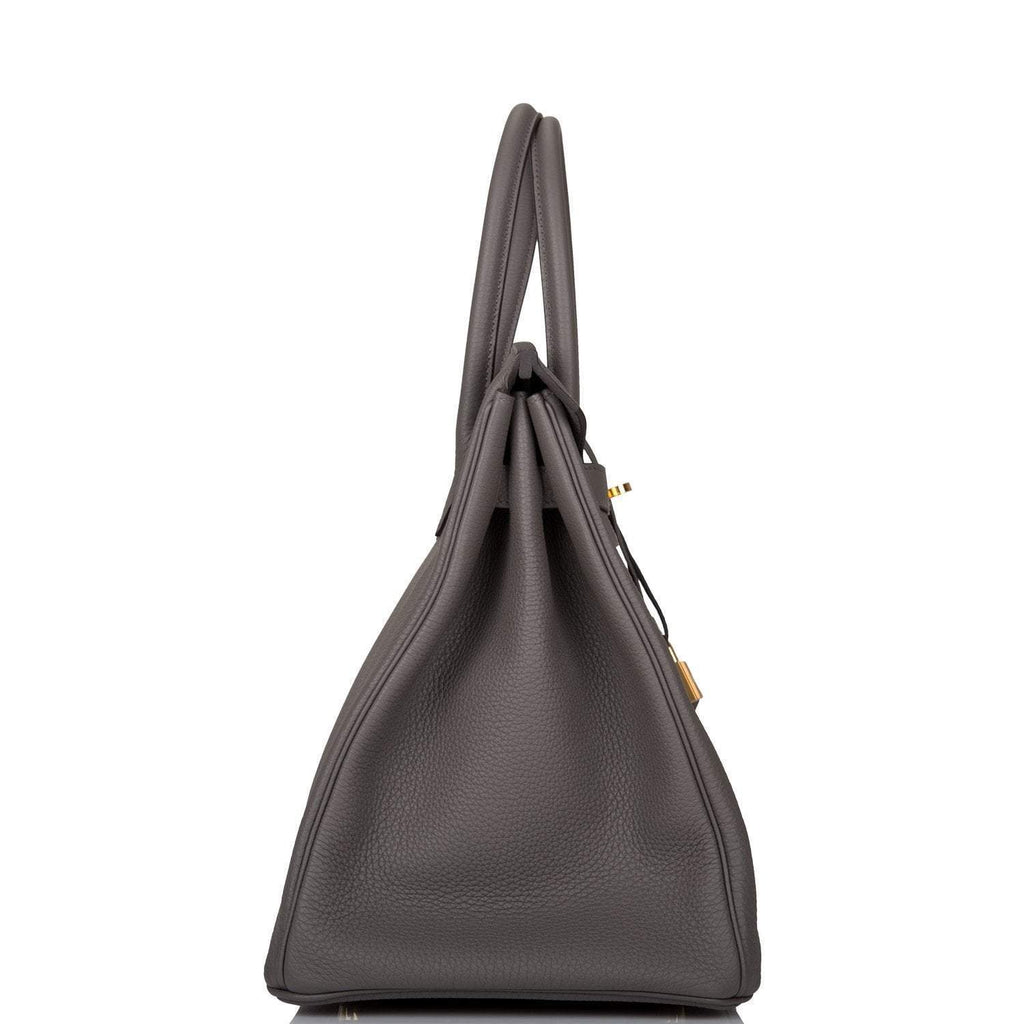 Hermes Birkin 35 Etain Togo Gold Hardware