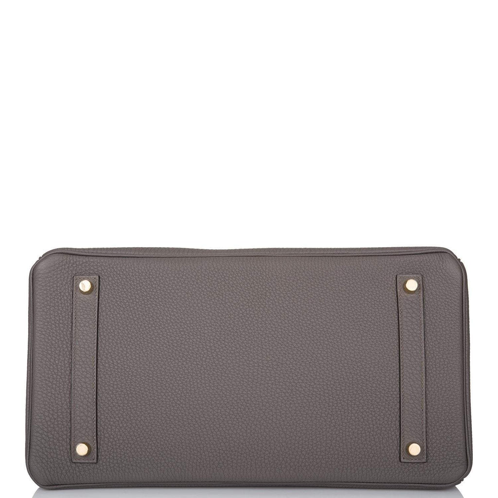 Hermes Birkin 35 Etain Togo Gold Hardware