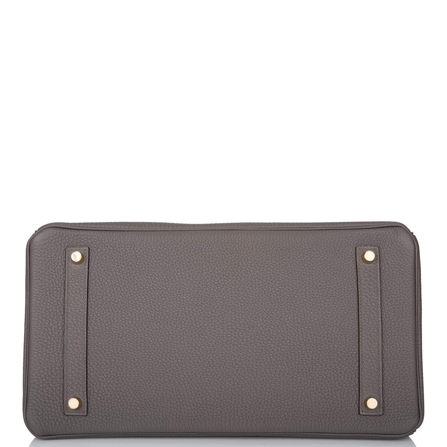 Hermes Birkin 35 Etain Togo Gold Hardware