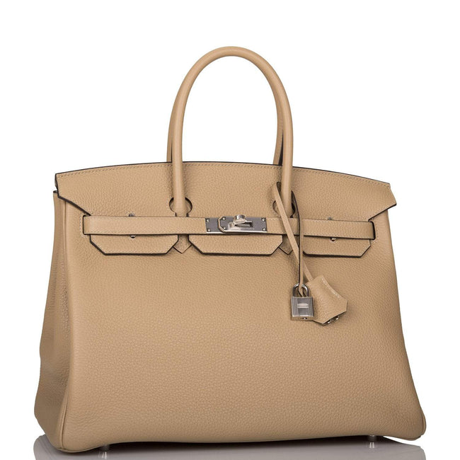 Hermes Birkin 35 Trench Clemence Palladium Hardware Main Image