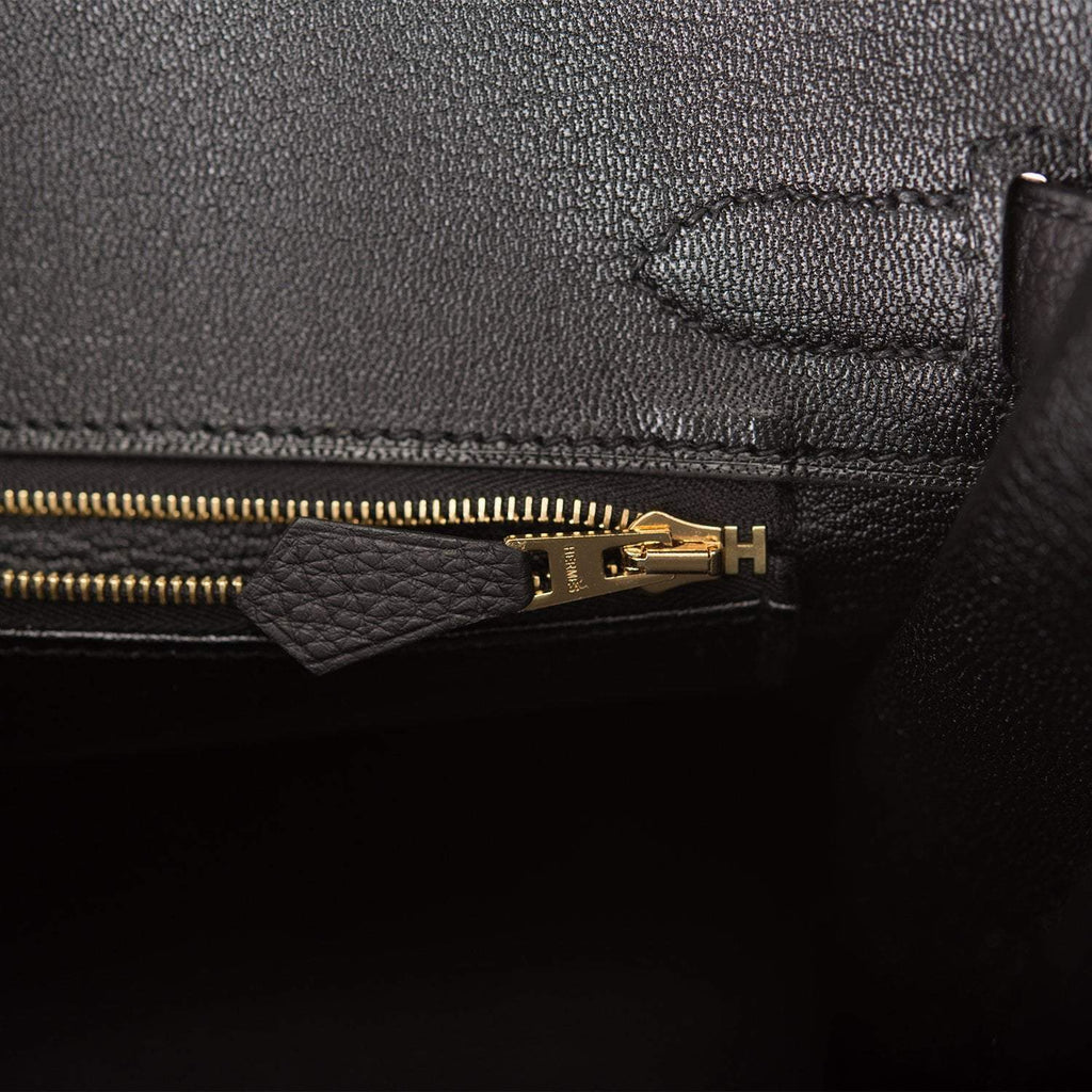 Hermes Black Togo Birkin 30cm Rose Gold Hardware