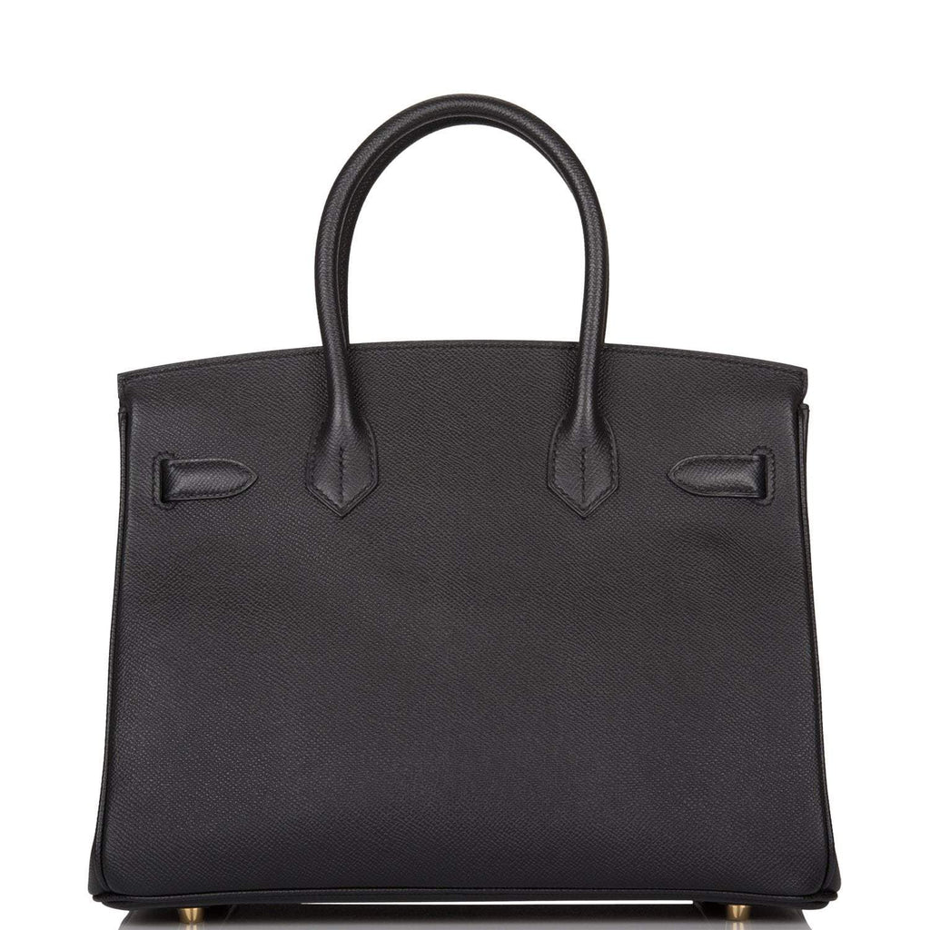Hermes Birkin 30 Black Epsom Gold Hardware