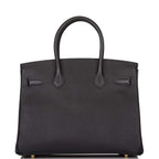 Hermes Birkin 30 Black Epsom Gold Hardware