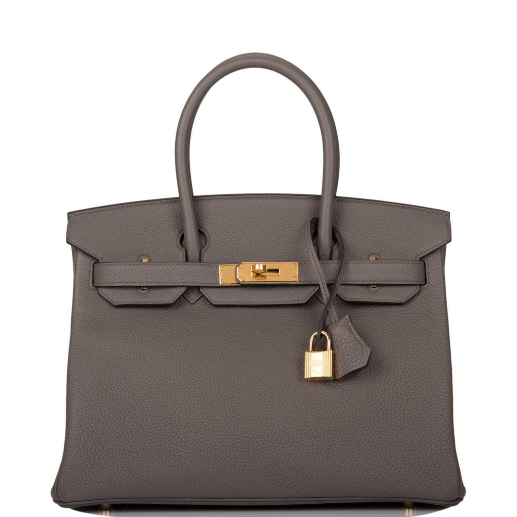 Hermes Etain Togo Birkin 30cm Gold Hardware