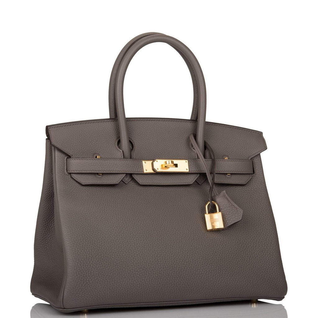 Hermes Etain Togo Birkin 30cm Gold Hardware