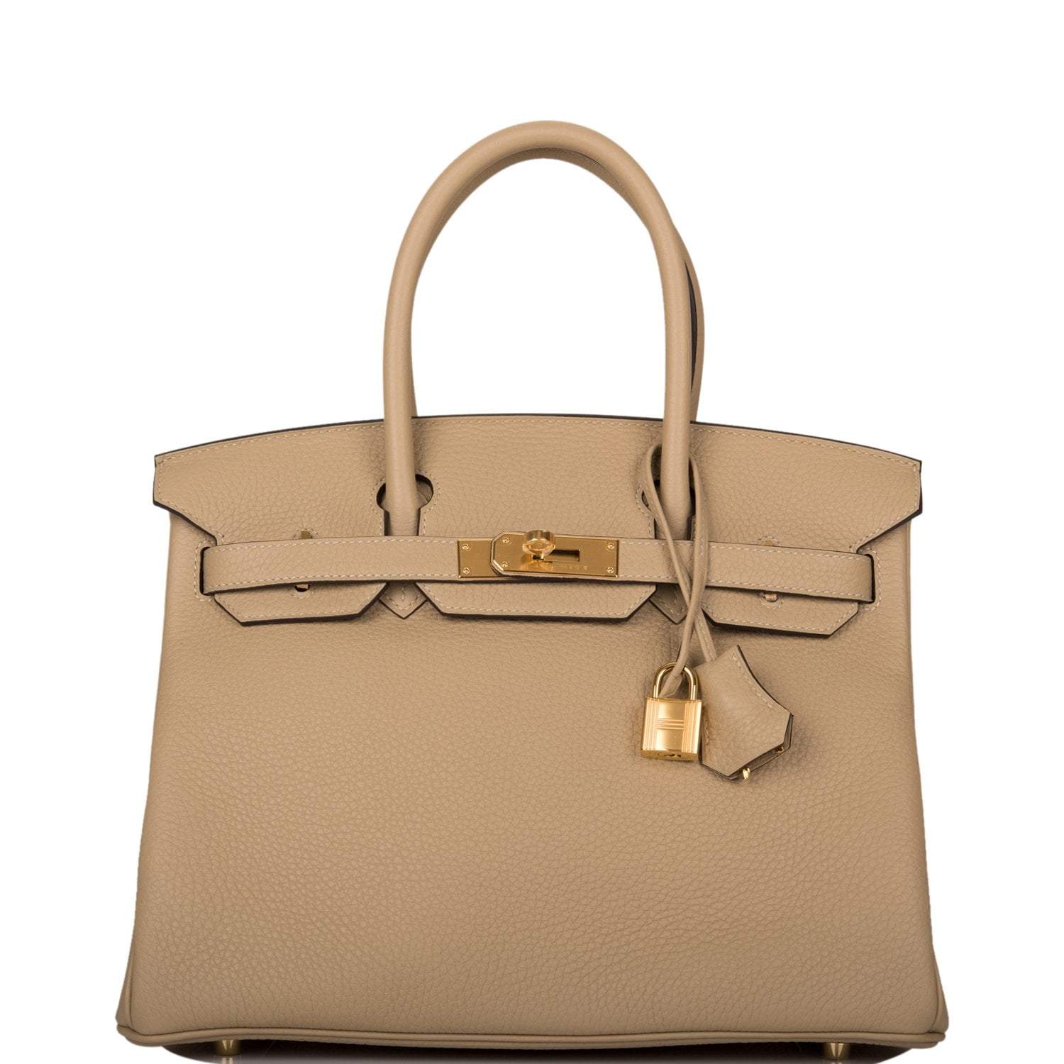 Hermes Trench Clemence Birkin 30cm Gold Hardware