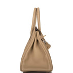 Hermes Trench Clemence Birkin 30cm Gold Hardware