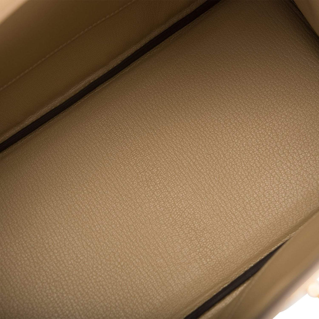 Hermes Trench Clemence Birkin 30cm Gold Hardware