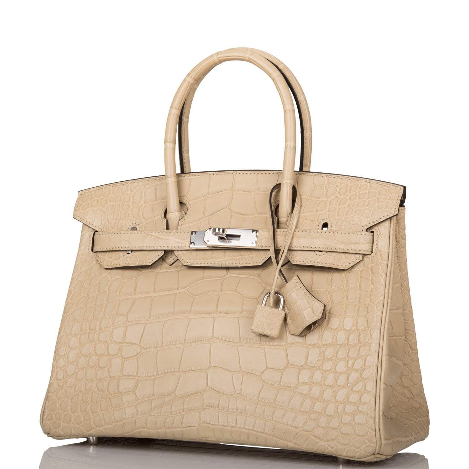 Hermes Trench Matte Alligator Birkin 30cm Palladium Hardware