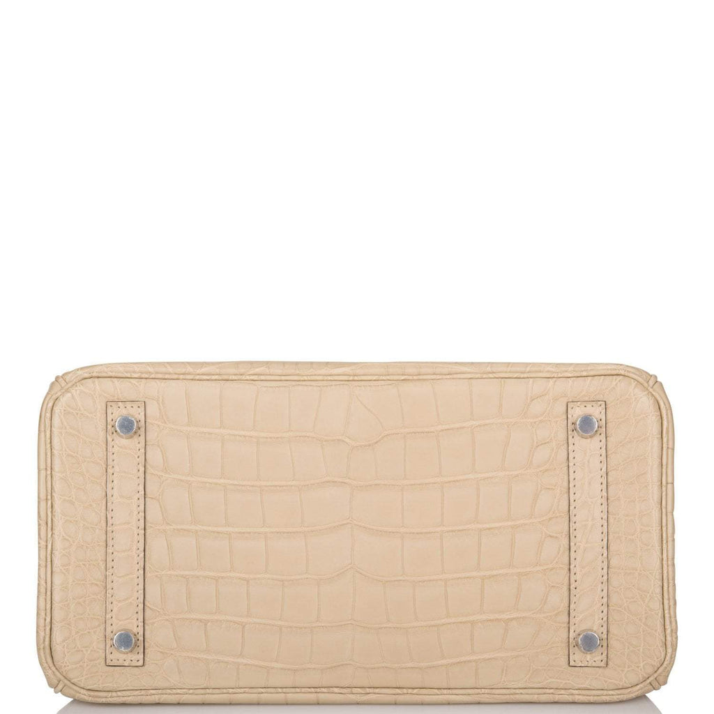 Hermes Trench Matte Alligator Birkin 30cm Palladium Hardware